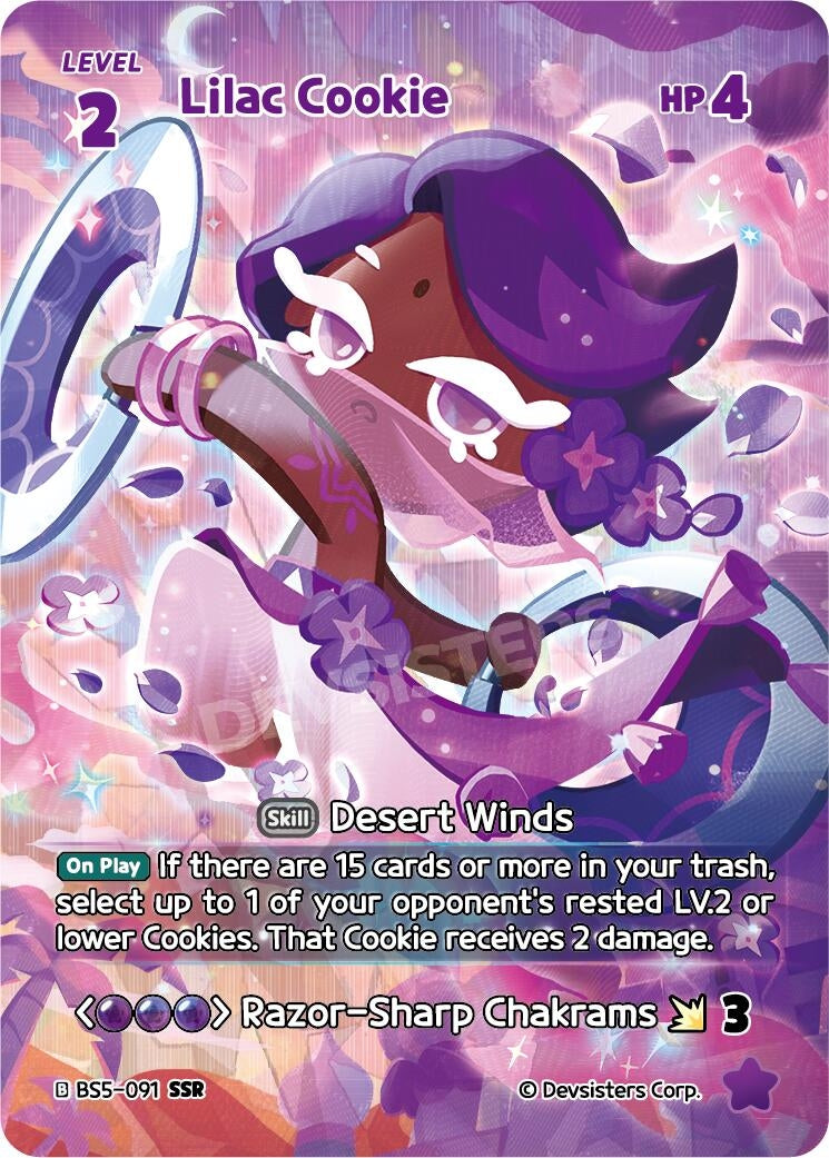 Image for Lilac Cookie (SSR) (BS5-091) [Arena of Glory] - CookieRun: Braverse TCG