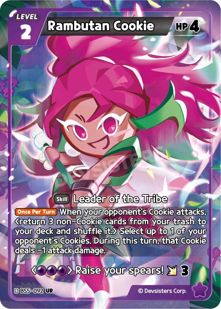 Image for Rambutan Cookie (BS5-092) [Arena of Glory] - CookieRun: Braverse TCG