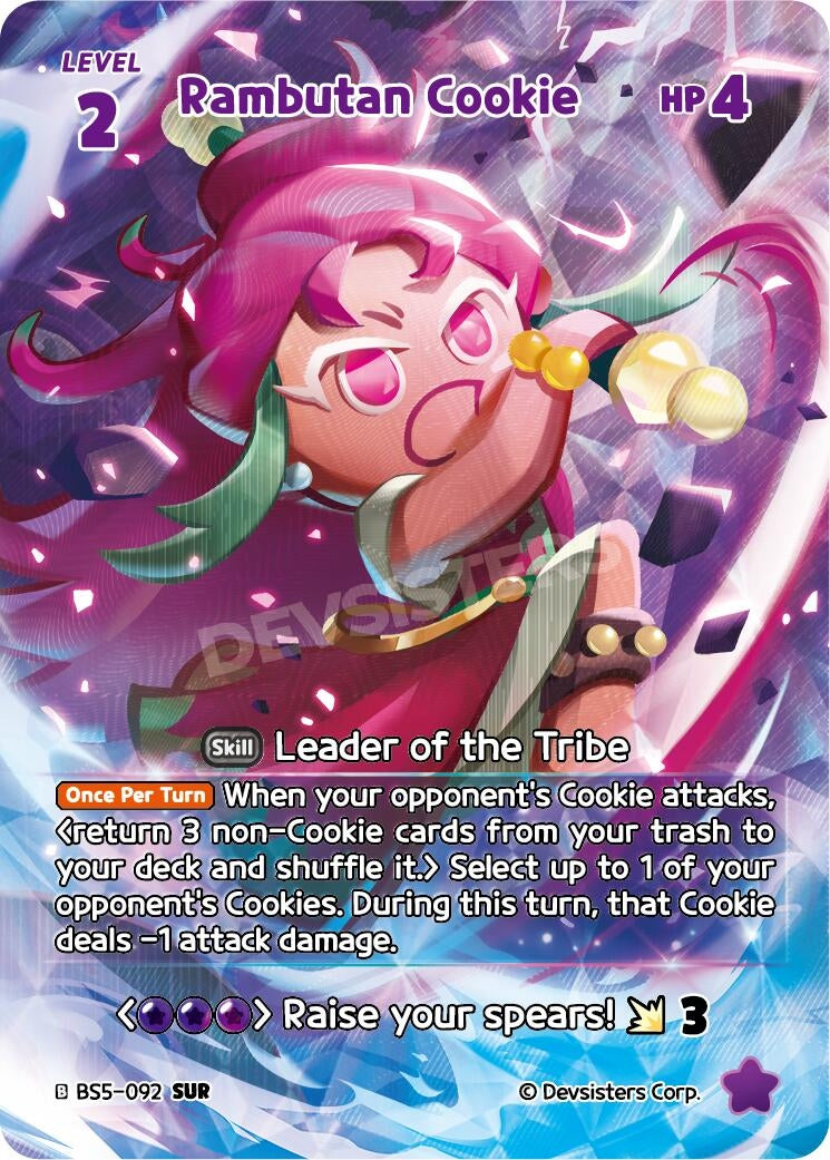 Image for Rambutan Cookie (SUR) (BS5-092) [Arena of Glory] - CookieRun: Braverse TCG