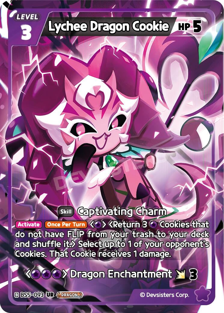 Image for Lychee Dragon Cookie (BS5-093) [Arena of Glory] - CookieRun: Braverse TCG