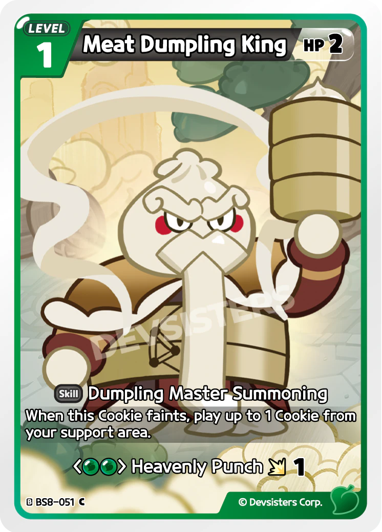 Image for Meat Dumpling King (BS8-051) [Land of Fire & Ruin, Realm of Apathy] - CookieRun: Braverse TCG