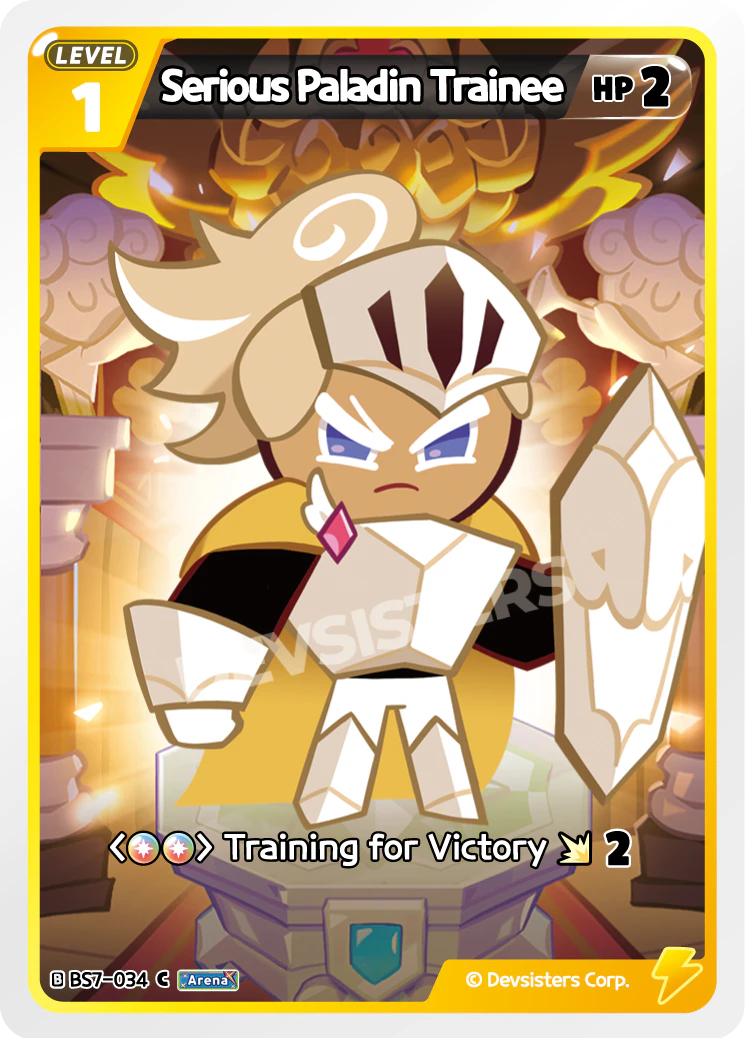 Image for Serious Paladin Trainee (BS7-034) [Arena of Glory] - CookieRun: Braverse TCG