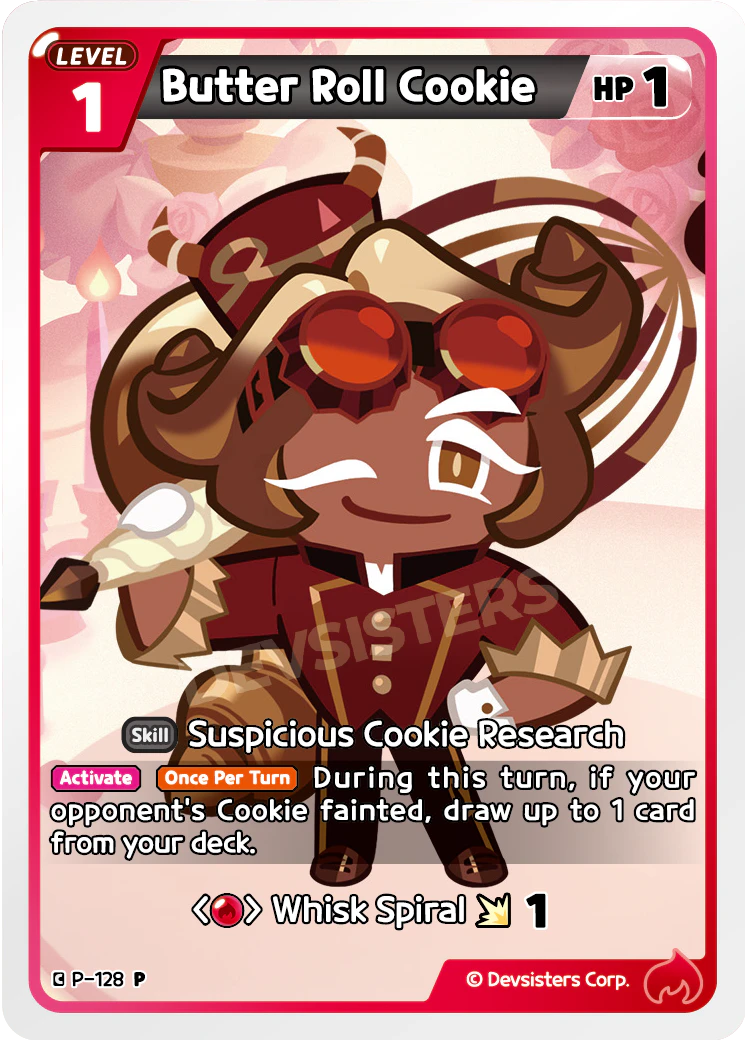 Image for Butter Roll Cookie (P-128) [Promotion Card] - CookieRun: Braverse TCG