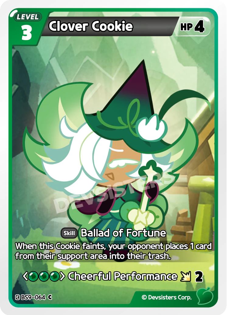 Image for Clover Cookie (BS9-064) [A Game of Truth and Deceit] - CookieRun: Braverse TCG