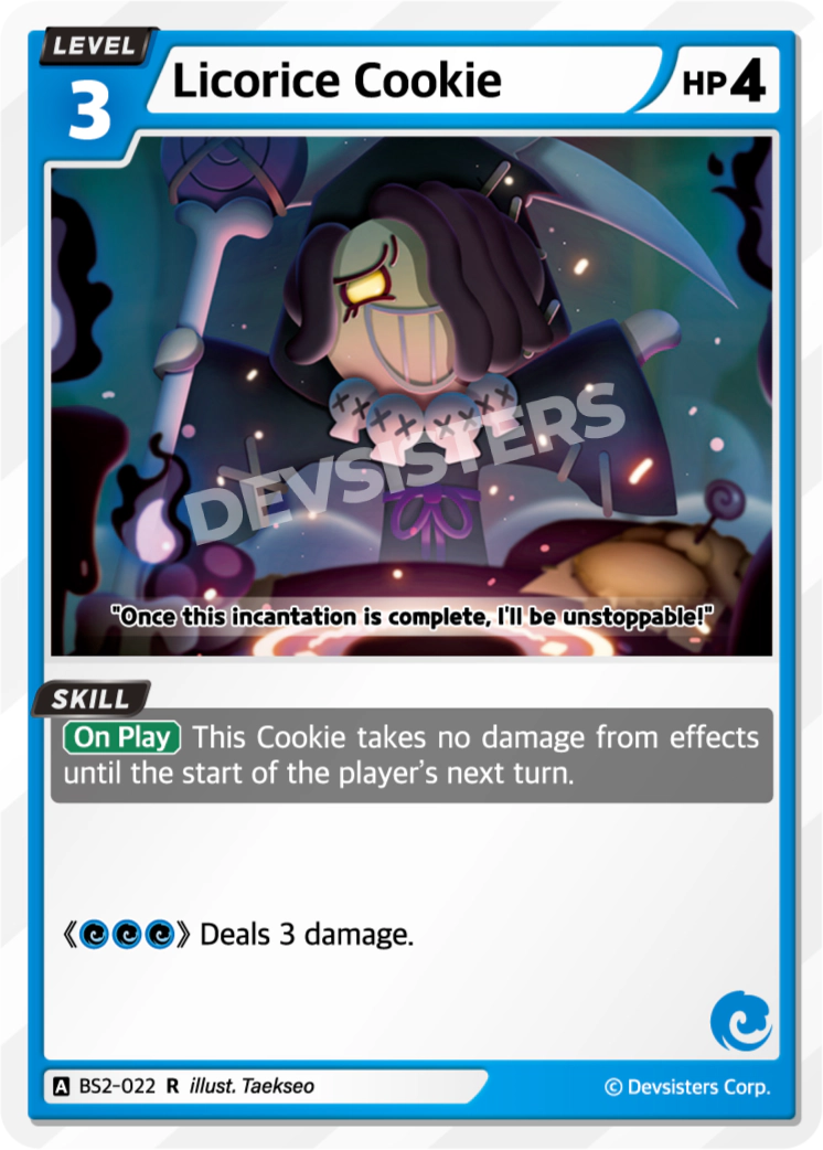 Image for Licorice Cookie (BS2-022) [BRAVE BEGINNING] - CookieRun: Braverse TCG