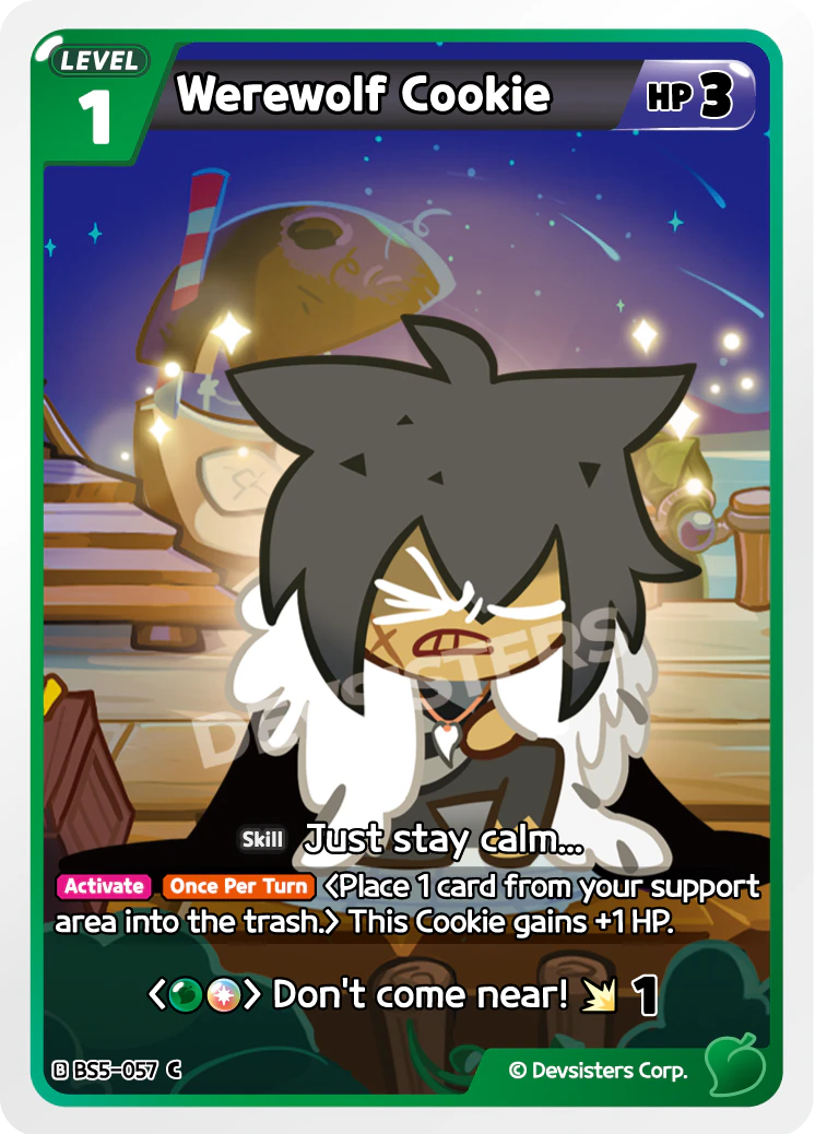 Image for Werewolf Cookie (BS5-057) [Operation Timeguard] - CookieRun: Braverse TCG