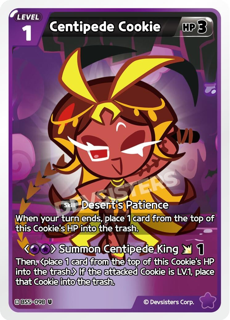Image for Centipede Cookie (BS5-098) [Arena of Glory] - CookieRun: Braverse TCG