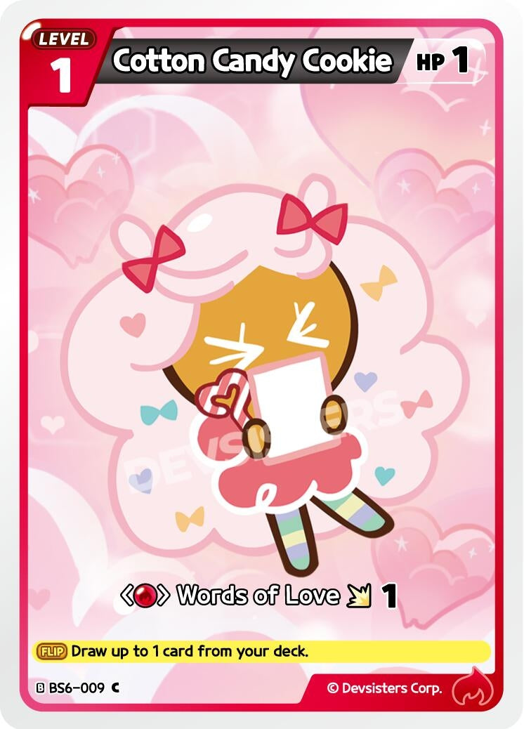 Image for Cotton Candy Cookie (009) (BS6-009) [Arena of Glory] - CookieRun: Braverse TCG