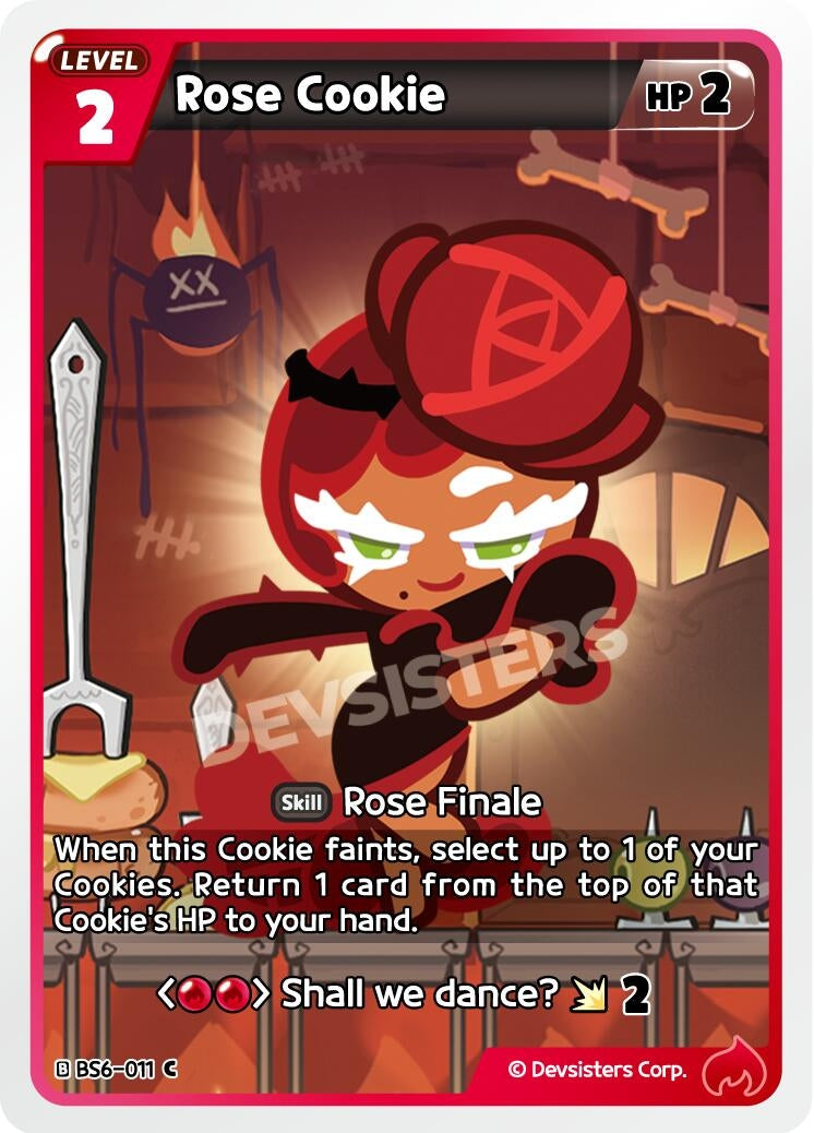 Image for Rose Cookie (011) (BS6-011) [Arena of Glory] - CookieRun: Braverse TCG