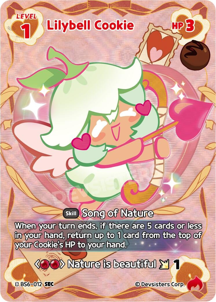 Image for Lilybell Cookie (SEC) (BS6-012) [Arena of Glory] - CookieRun: Braverse TCG