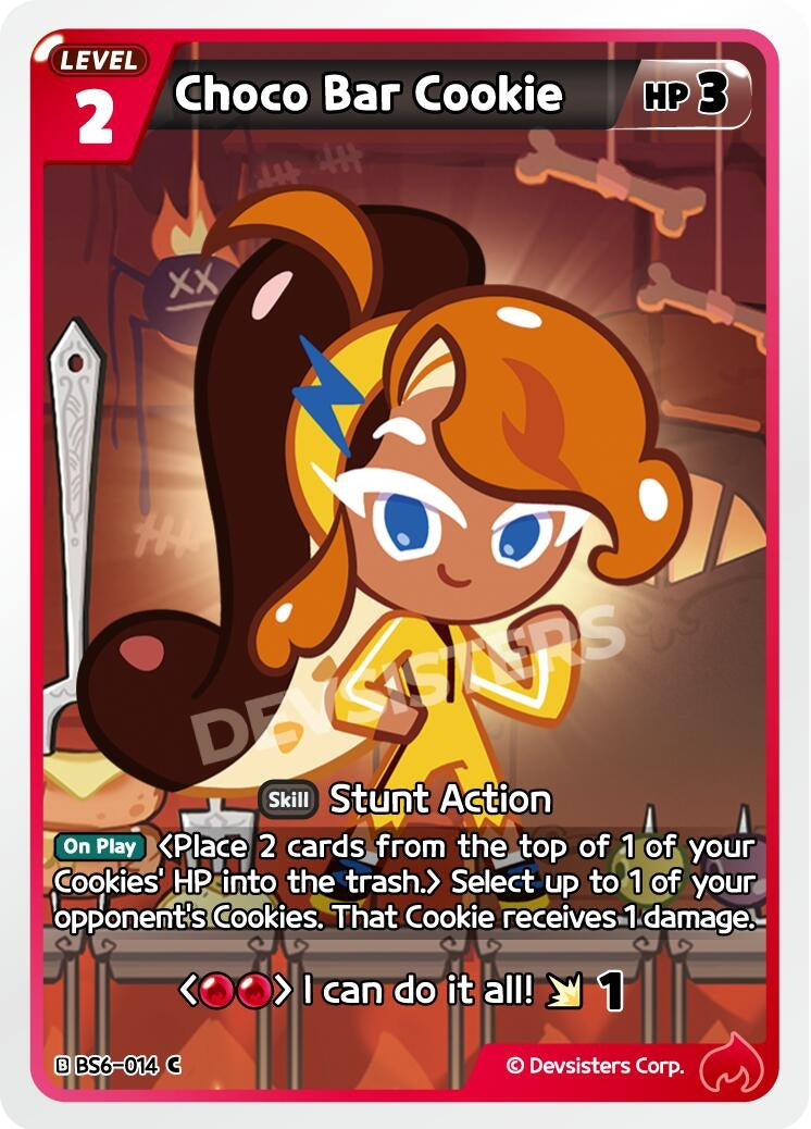 Image for Choco Bar Cookie (BS6-014) [Arena of Glory] - CookieRun: Braverse TCG