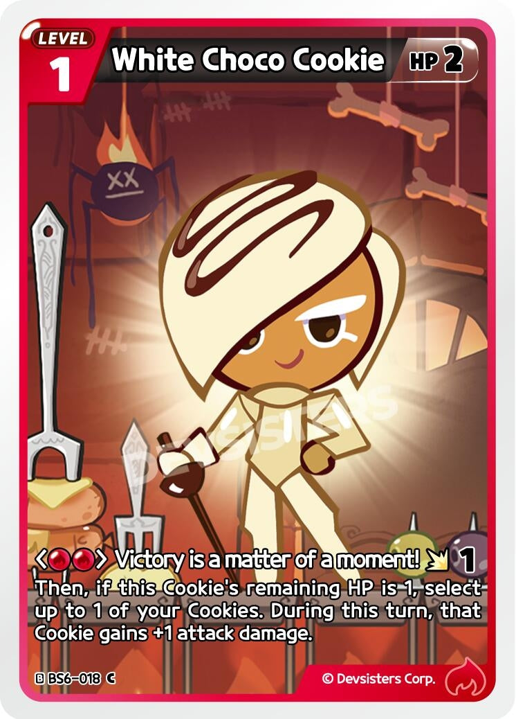 Image for White Choco Cookie (018) (BS6-018) [Arena of Glory] - CookieRun: Braverse TCG