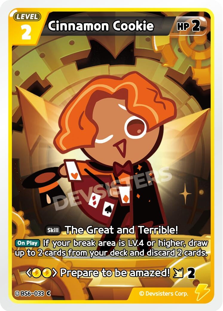 Image for Cinnamon Cookie (BS6-033) [Arena of Glory] - CookieRun: Braverse TCG