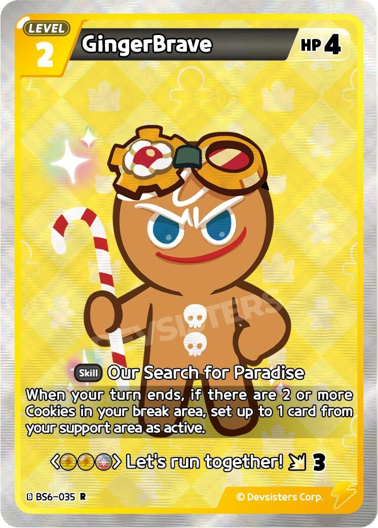 Image for GingerBrave (035) (BS6-035) [Arena of Glory] - CookieRun: Braverse TCG