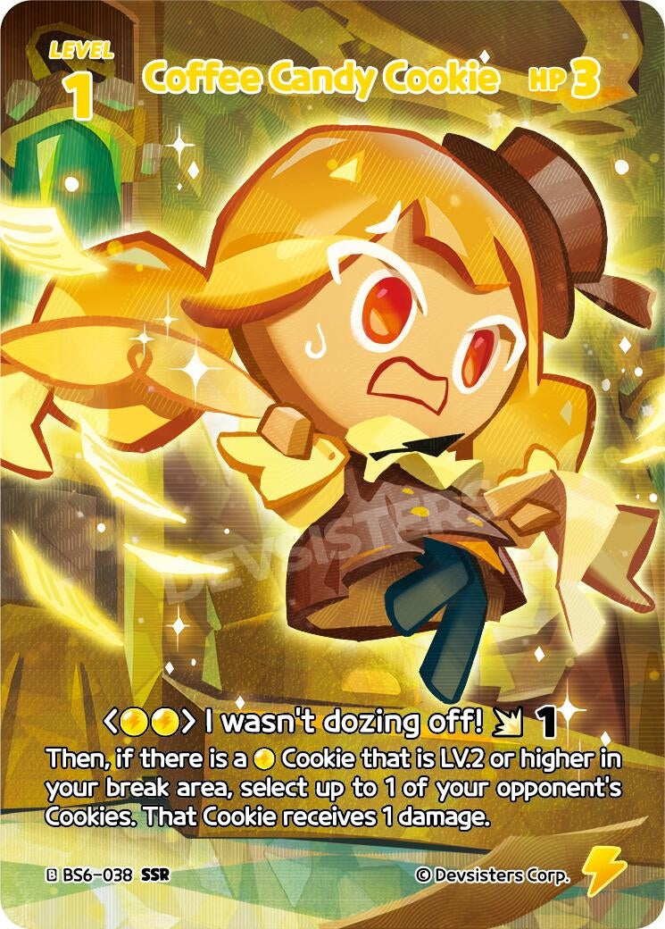 Image for Coffee Candy Cookie (038) (SSR) (BS6-038) [Arena of Glory] - CookieRun: Braverse TCG