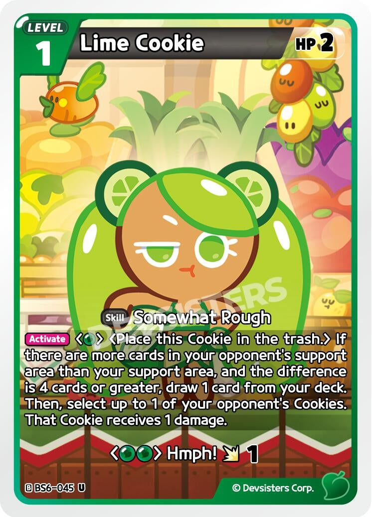 Image for Lime Cookie (BS6-045) [Arena of Glory] - CookieRun: Braverse TCG