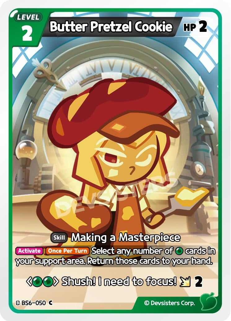 Image for Butter Pretzel Cookie (BS6-050) [Arena of Glory] - CookieRun: Braverse TCG