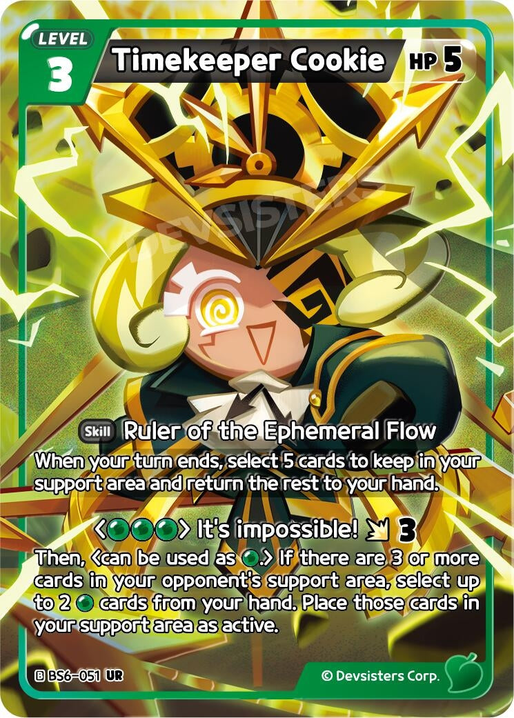 Image for Timekeeper Cookie (051) (BS6-051) [Arena of Glory] - CookieRun: Braverse TCG