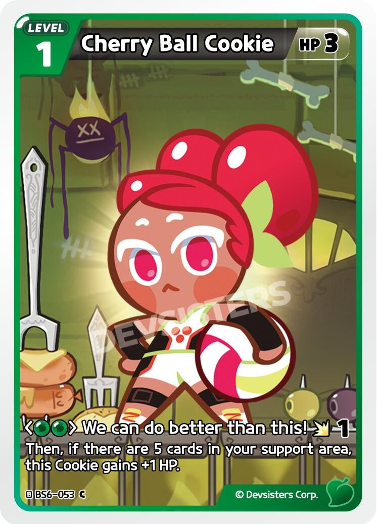 Image for Cherry Ball Cookie (BS6-053) [Arena of Glory] - CookieRun: Braverse TCG