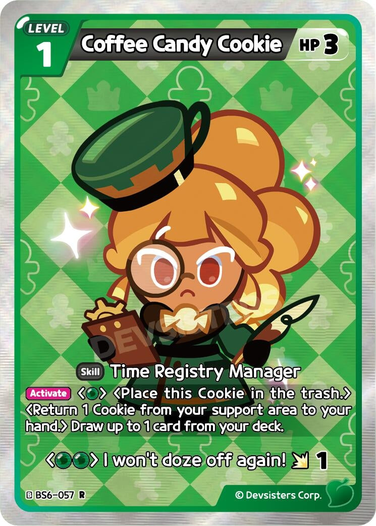 Image for Coffee Candy Cookie (057) (BS6-057) [Arena of Glory] - CookieRun: Braverse TCG