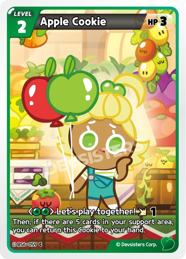 Image for Apple Cookie (059) (BS6-059) [Arena of Glory] - CookieRun: Braverse TCG