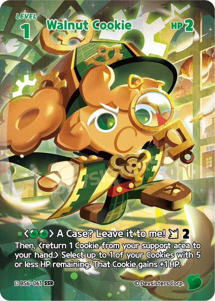 Image for Walnut Cookie (SSR) (BS6-061) [Arena of Glory] - CookieRun: Braverse TCG