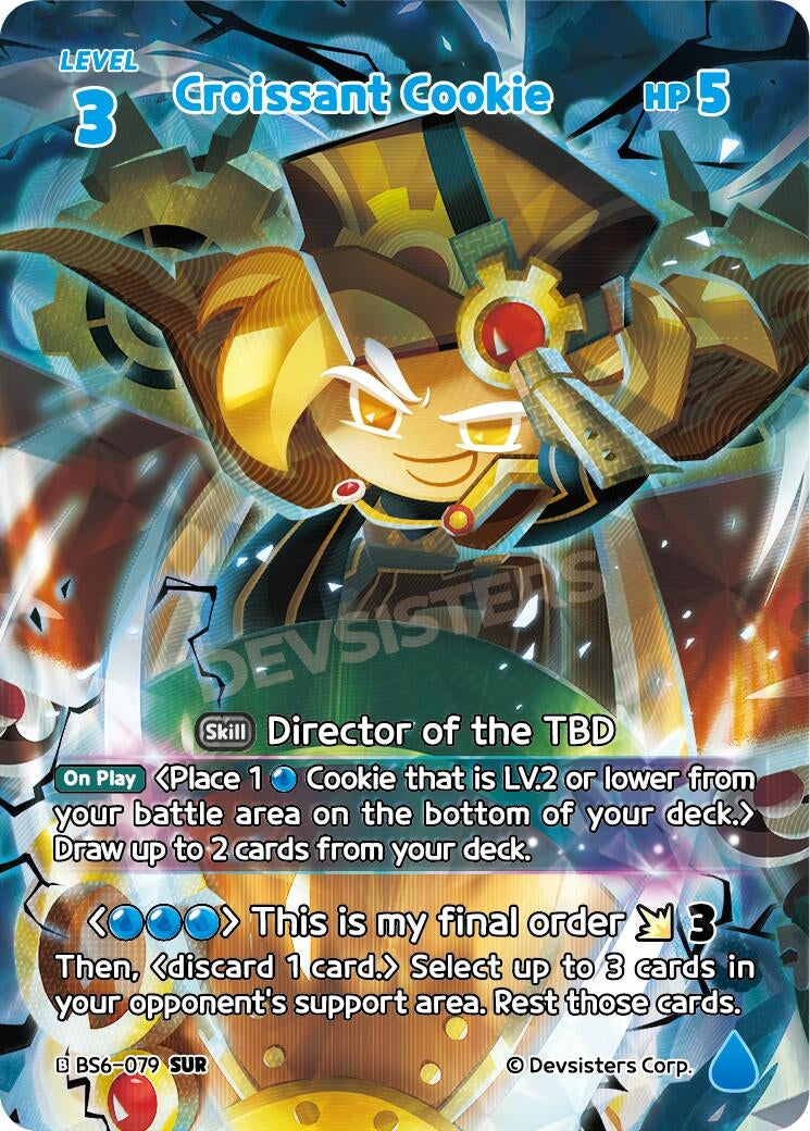 Image for Croissant Cookie (079) (SUR) (BS6-079) [Arena of Glory] - CookieRun: Braverse TCG
