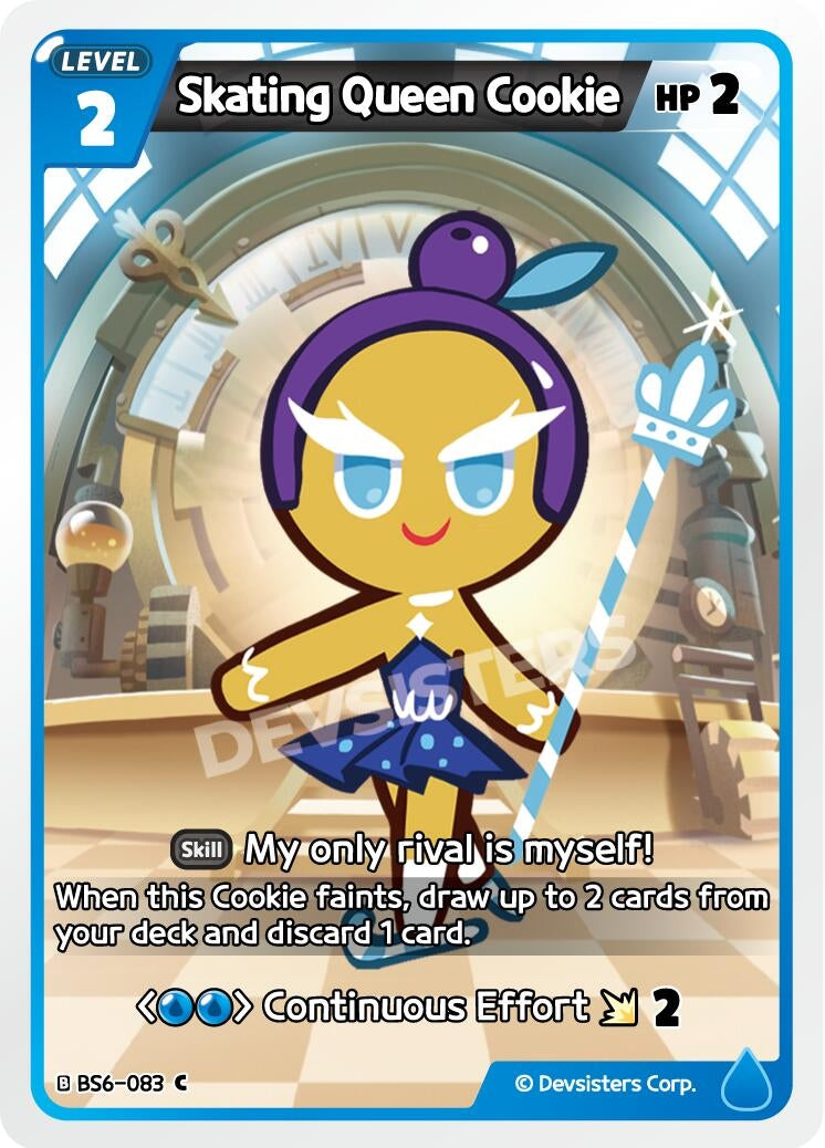 Image for Skating Queen Cookie (BS6-083) [Arena of Glory] - CookieRun: Braverse TCG