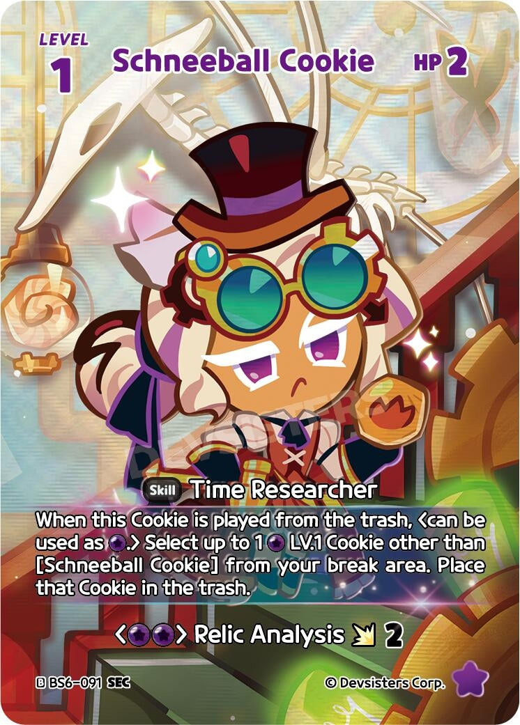 Image for Schneeball Cookie (091) (SEC) (BS6-091) [Arena of Glory] - CookieRun: Braverse TCG