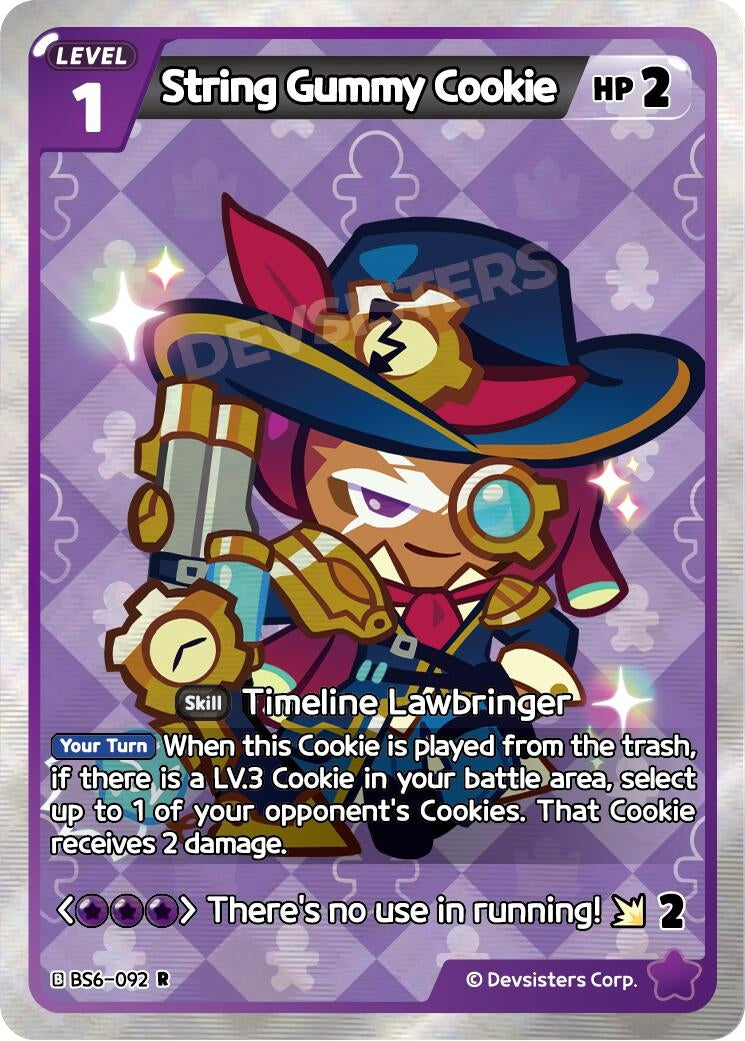 Image for String Gummy Cookie (092) (BS6-092) [Arena of Glory] - CookieRun: Braverse TCG