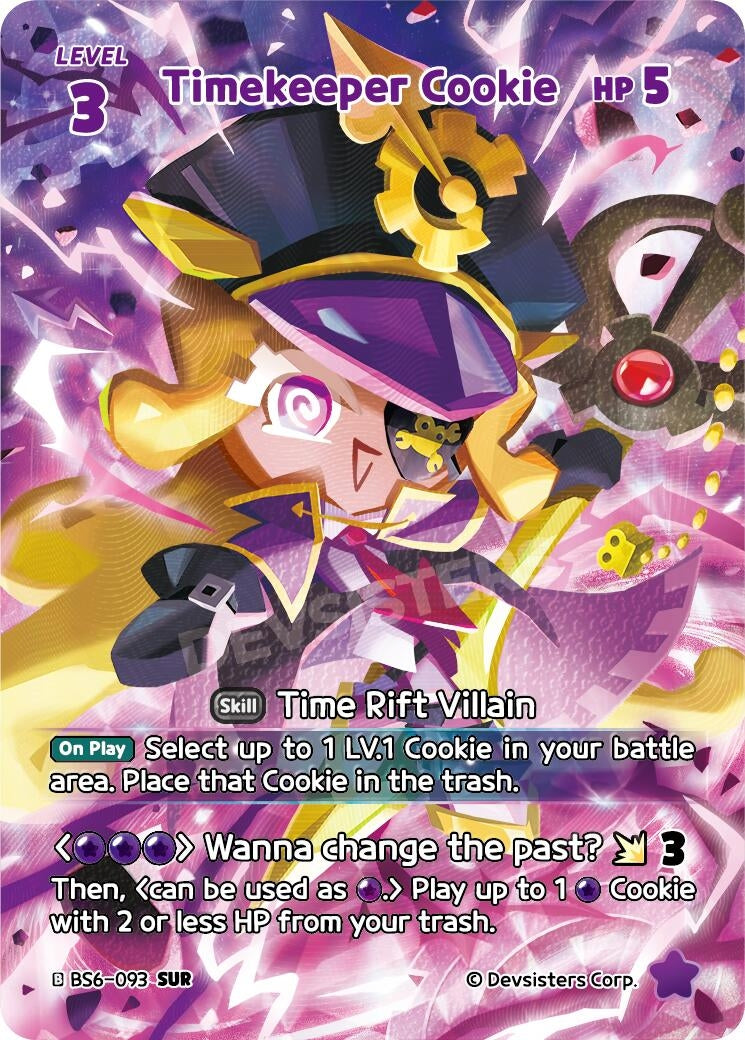 Image for Timekeeper Cookie (093) (SUR) (BS6-093) [Arena of Glory] - CookieRun: Braverse TCG