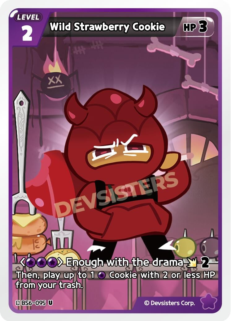 Image for Wild Strawberry Cookie (BS6-095) [Arena of Glory] - CookieRun: Braverse TCG