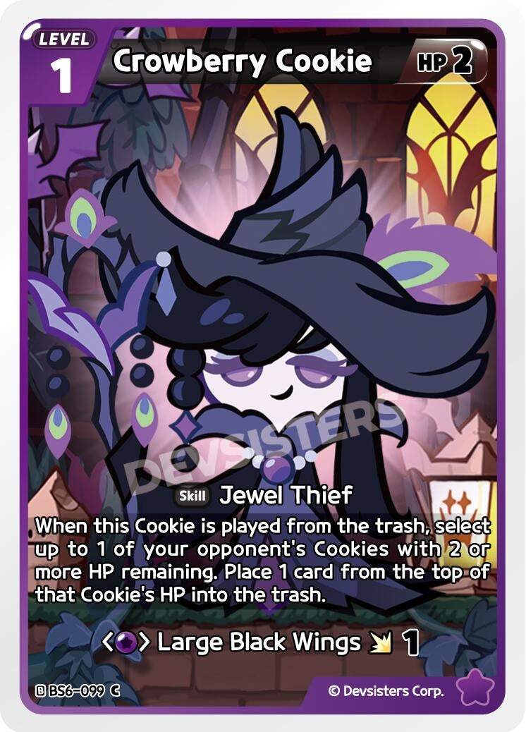 Image for Crowberry Cookie (BS6-099) [Arena of Glory] - CookieRun: Braverse TCG