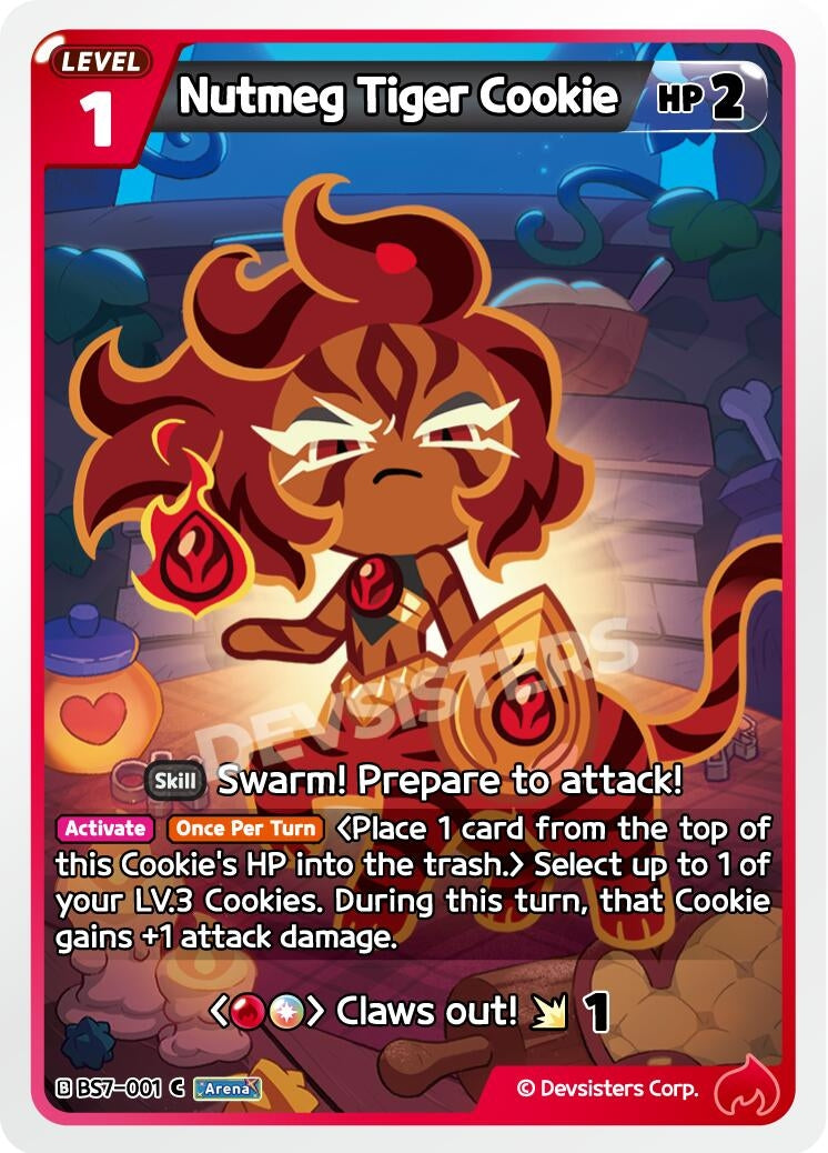 Image for Nutmeg Tiger Cookie (BS7-001) [Arena of Glory] - CookieRun: Braverse TCG