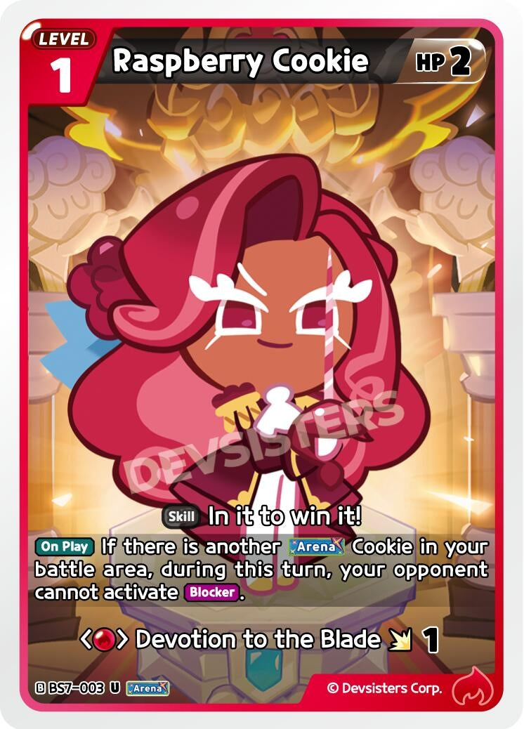 Image for Raspberry Cookie (BS7-003) [Arena of Glory] - CookieRun: Braverse TCG