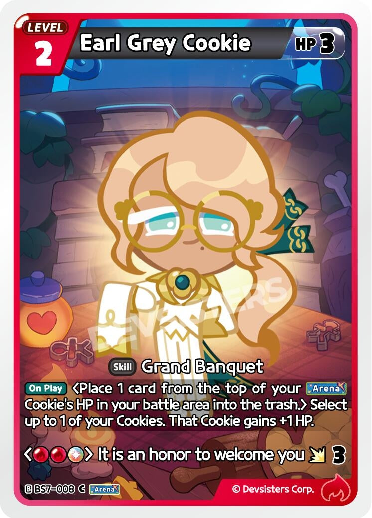 Image for Earl Grey Cookie (BS7-008) [Arena of Glory] - CookieRun: Braverse TCG
