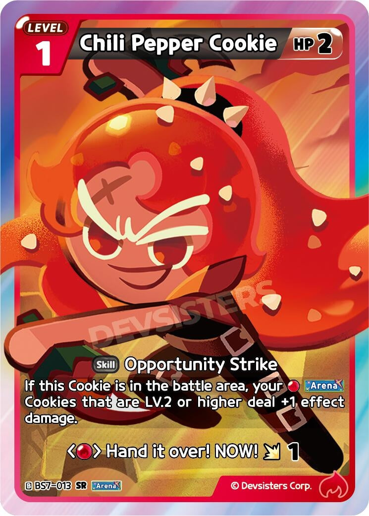 Image for Chili Pepper Cookie (013) (BS7-013) [Arena of Glory] - CookieRun: Braverse TCG
