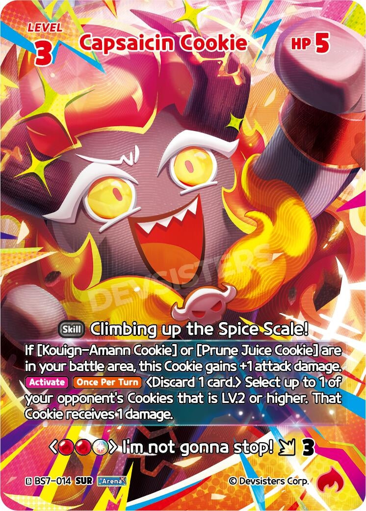 Image for Capsaicin Cookie (SUR) (BS7-014) [Arena of Glory] - CookieRun: Braverse TCG