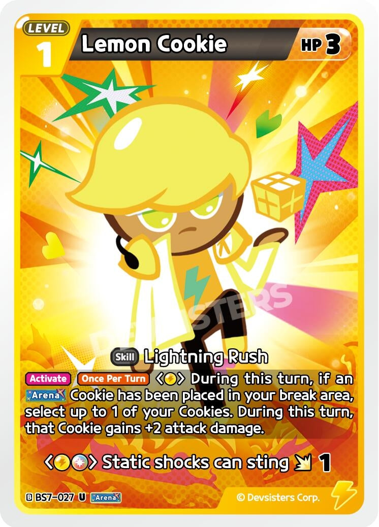 Image for Lemon Cookie (027) (BS7-027) [Arena of Glory] - CookieRun: Braverse TCG