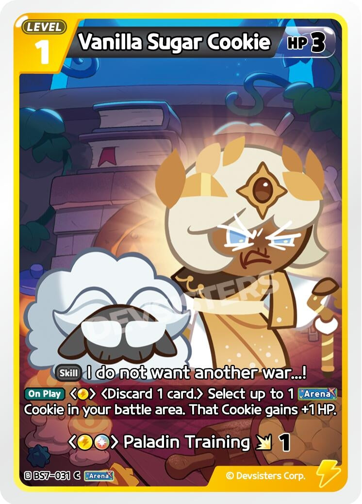 Image for Vanilla Sugar Cookie (BS7-031) [Arena of Glory] - CookieRun: Braverse TCG