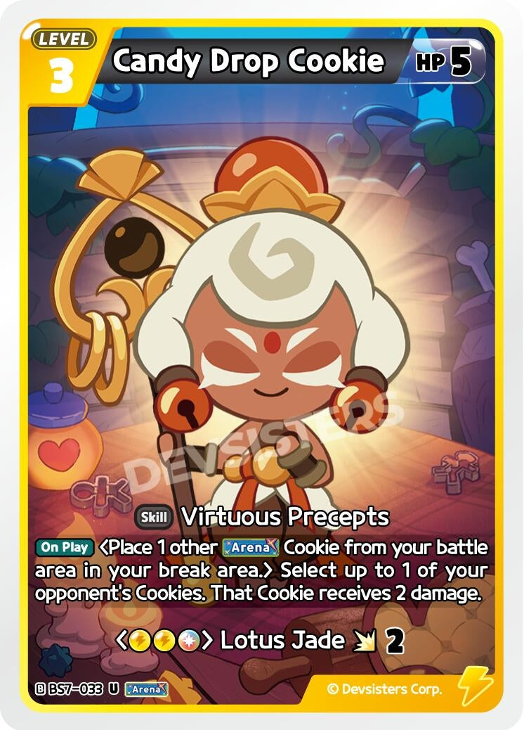 Image for Candy Drop Cookie (BS7-033) [Arena of Glory] - CookieRun: Braverse TCG