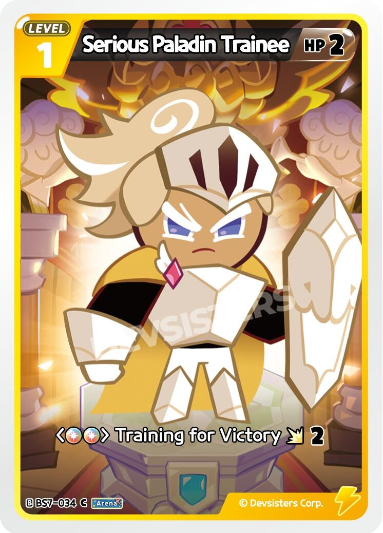 Image for Serious Paladin Trainee (BS7-034) [Arena of Glory] - CookieRun: Braverse TCG