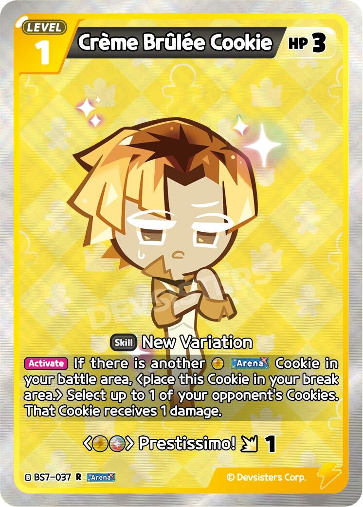 Image for Creme Brulee Cookie (BS7-037) [Arena of Glory] - CookieRun: Braverse TCG