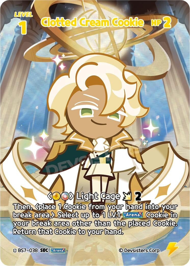 Image for Clotted Cream Cookie (SEC) (BS7-038) [Arena of Glory] - CookieRun: Braverse TCG