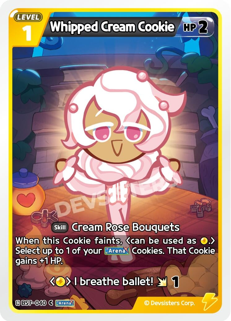 Image for Whipped Cream Cookie (BS7-040) [Arena of Glory] - CookieRun: Braverse TCG