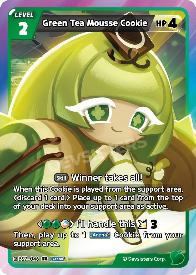Image for Green Tea Mousse Cookie (BS7-046) [Arena of Glory] - CookieRun: Braverse TCG