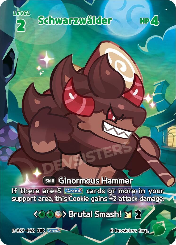 Image for Schwarzwalder (SEC) (BS7-058) [Arena of Glory] - CookieRun: Braverse TCG
