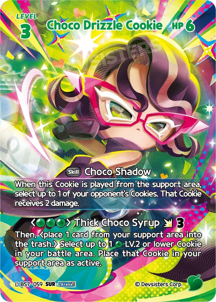 Image for Choco Drizzle Cookie (SUR) (BS7-059) [Arena of Glory] - CookieRun: Braverse TCG