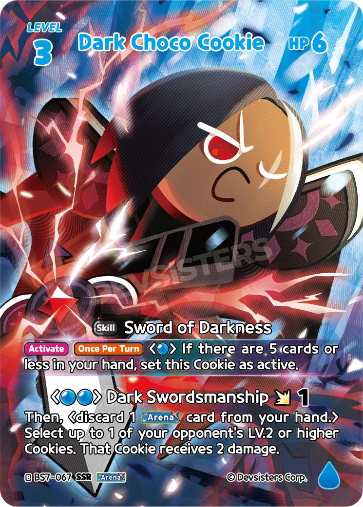 Image for Dark Choco Cookie (067) (SSR) (BS7-067) [Arena of Glory] - CookieRun: Braverse TCG