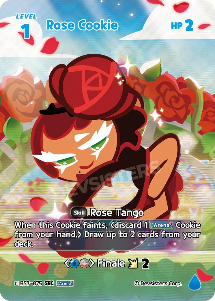 Image for Rose Cookie (075) (SEC) (BS7-075) [Arena of Glory] - CookieRun: Braverse TCG